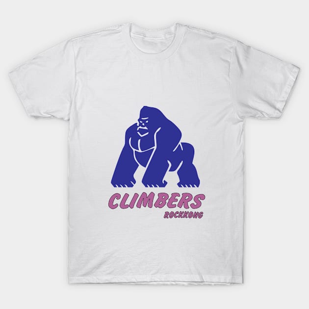 Climbers Rockkong T-Shirt by Aeliyadesign